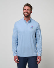 Heather Blue Travis Mathew Kansas Time To Tailgate Quarter Zip