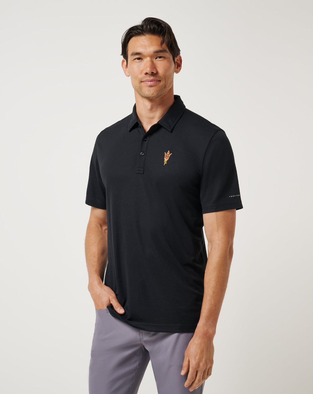 Black Travis Mathew ASU School Pride Polo