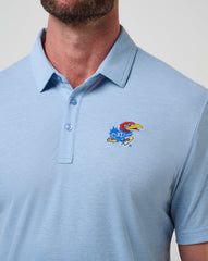 Heather Blue Travis Mathew Kansas School Pride Polo