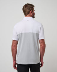 White/Heather Grey Travis Mathew Kansas Drop Back Polo