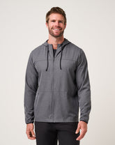 Heather Dark Grey Travis Mathew Court Control Hoodie