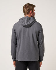 Heather Dark Grey Travis Mathew Court Control Hoodie
