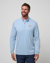 Heather Blue Travis Mathew UT Austin Time To Tailgate Quarter Zip