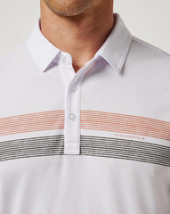 White/Orange Travis Mathew UT Austin Top Recruit Polo