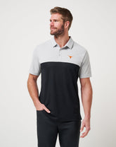 Heather Grey/Black Travis Mathew UT Austin Drop Back Polo