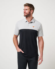 Heather Grey/Black Travis Mathew UT Austin Drop Back Polo