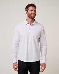 White Travis Mathew The Zinna 2.0 Long Sleeve Polo