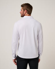 White Travis Mathew The Zinna 2.0 Long Sleeve Polo