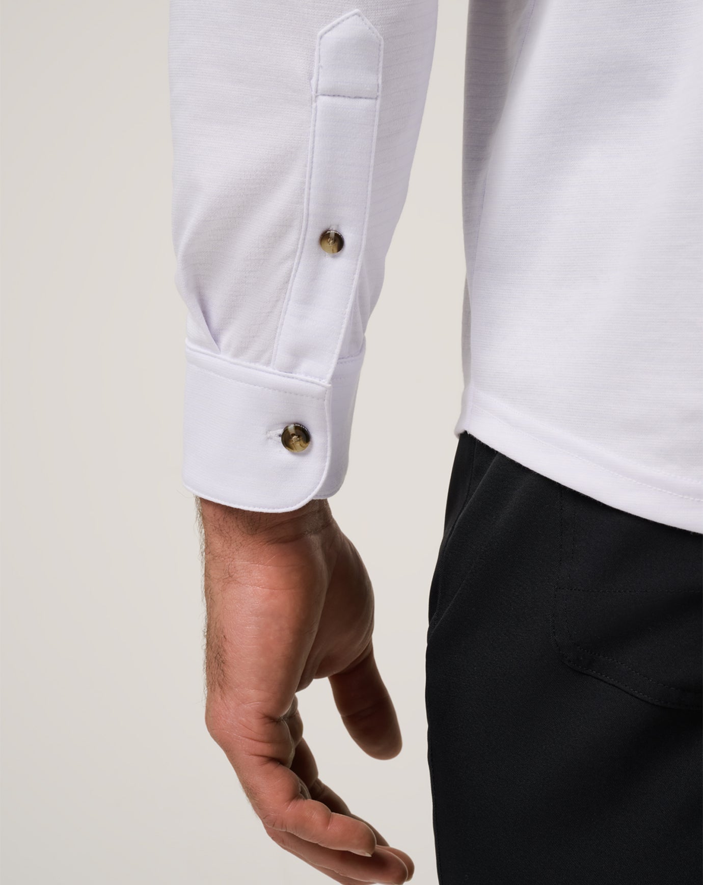 White Travis Mathew The Zinna 2.0 Long Sleeve Polo