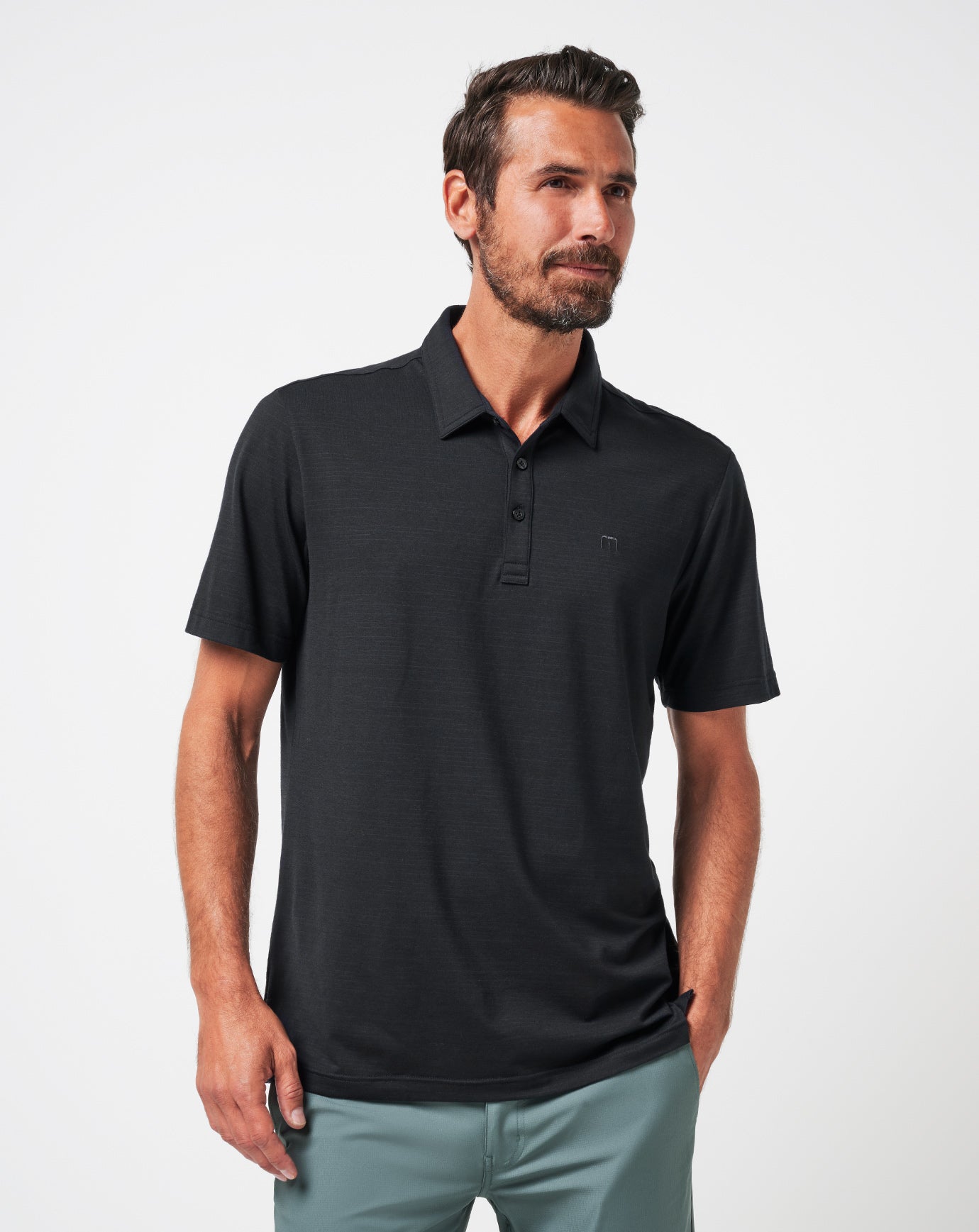 Black Travis Mathew The Heater Polo