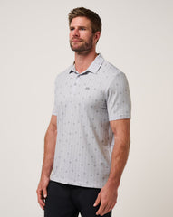 Heather Light Grey Travis Mathew Featherweight Deco Polo