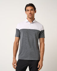White Travis Mathew Heater Pro Color Block Polo