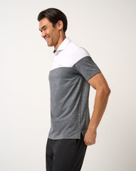 White Travis Mathew Heater Pro Color Block Polo