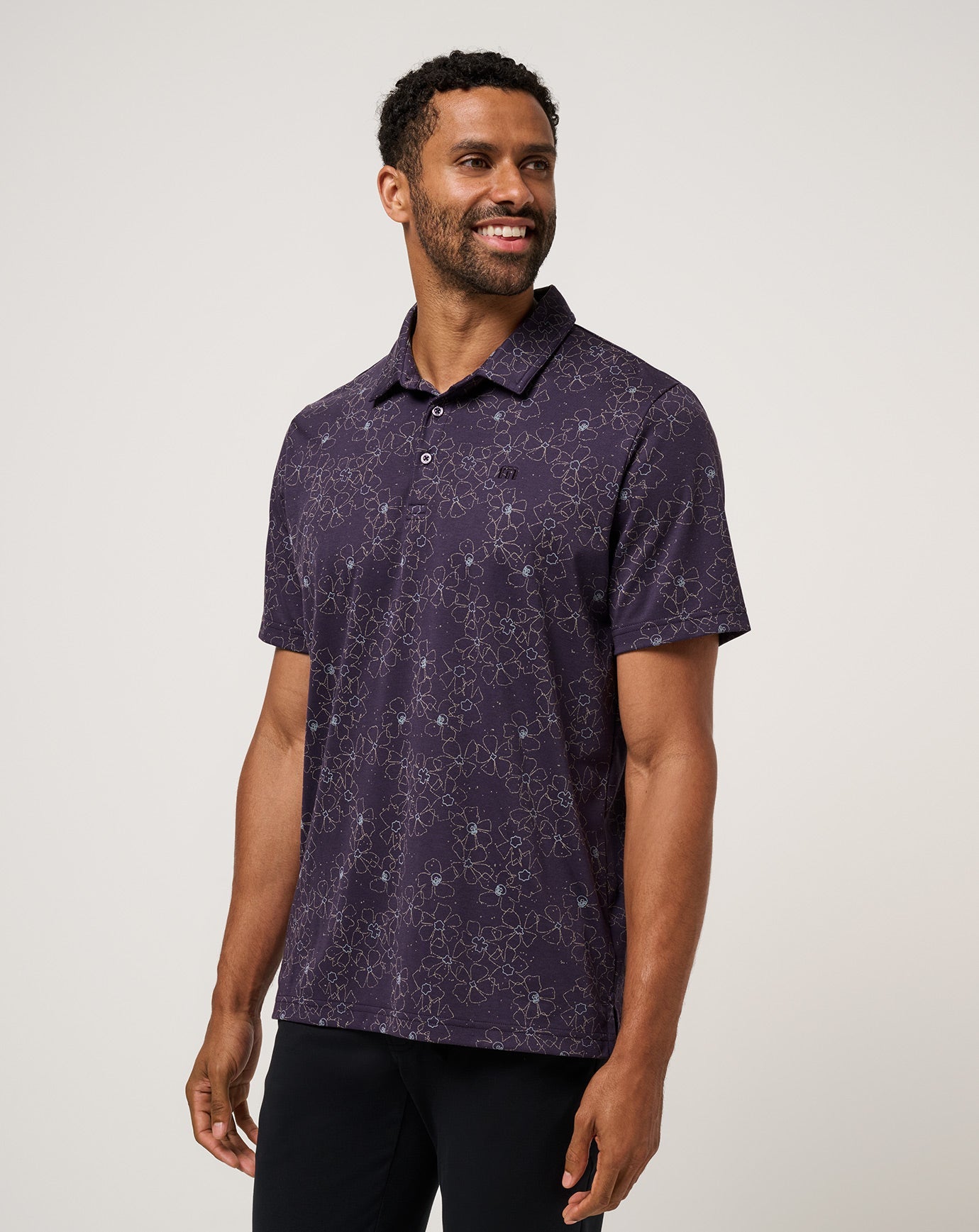 Purple Velvet Travis Mathew Just My Type Polo