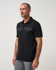 Black Travis Mathew Performance Jersey Flight Polo