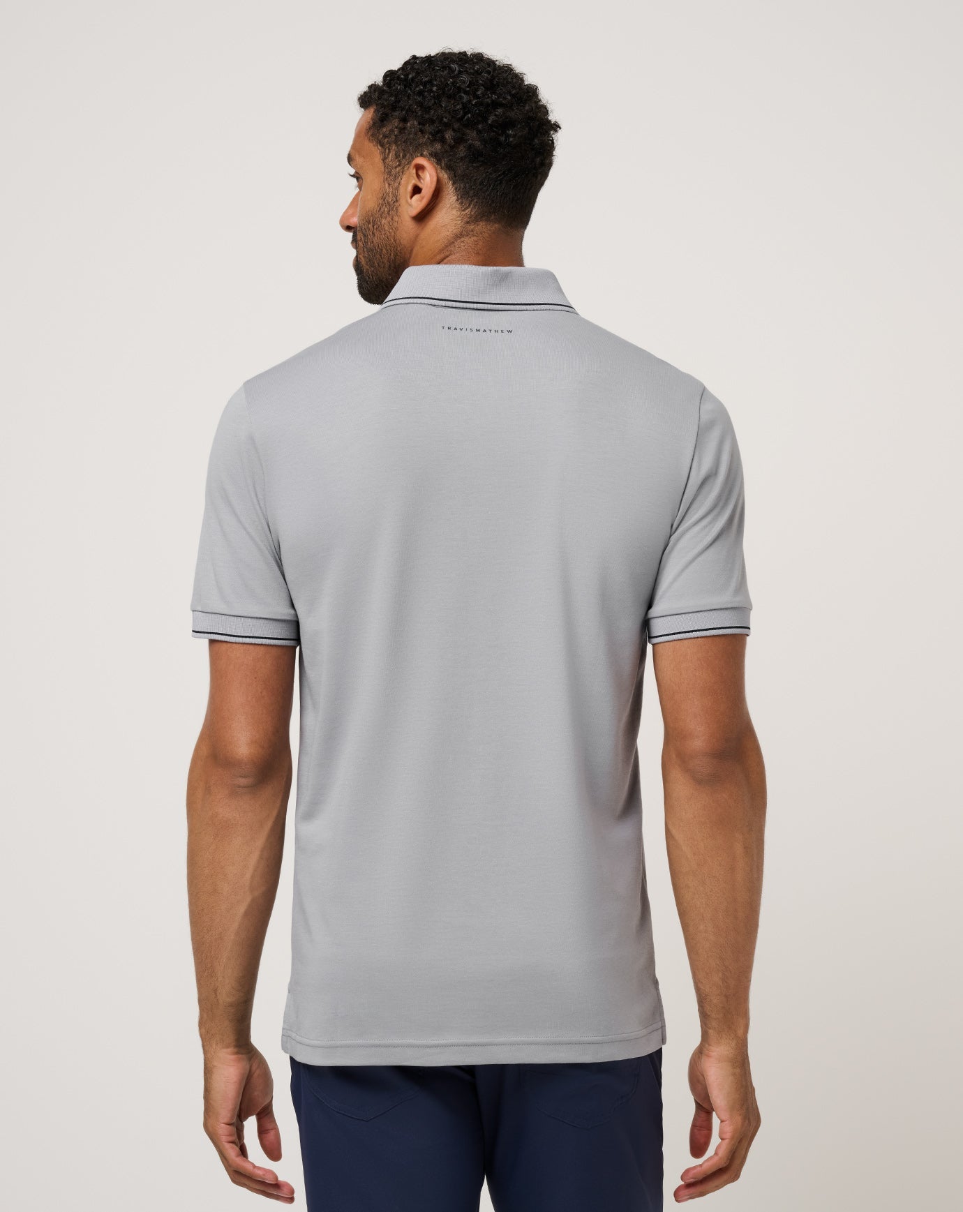 Light Grey Travis Mathew Happier Hour Polo