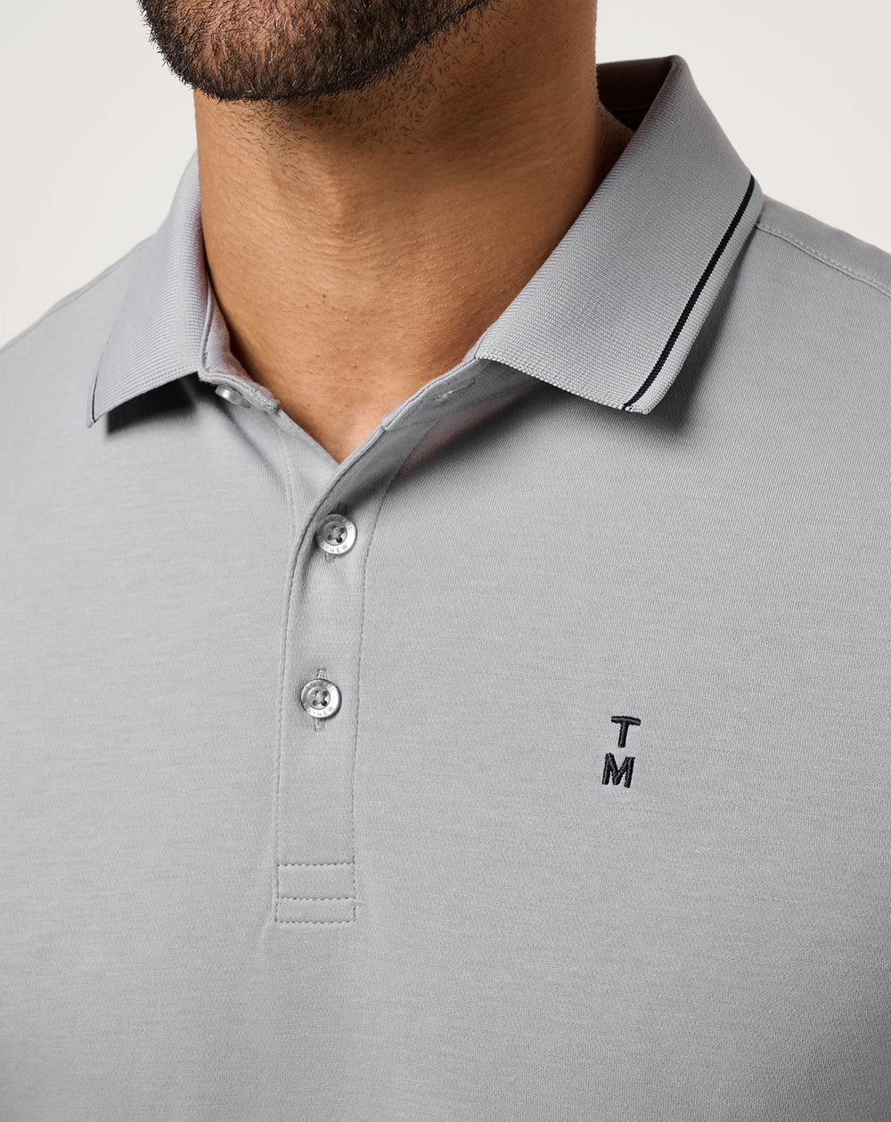 Light Grey Travis Mathew Happier Hour Polo