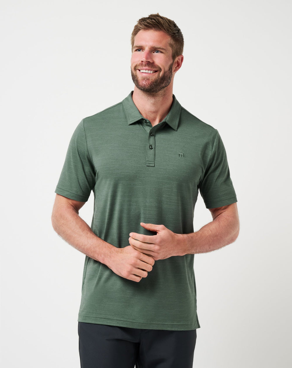 Balsam Green Travis Mathew The Heater Polo