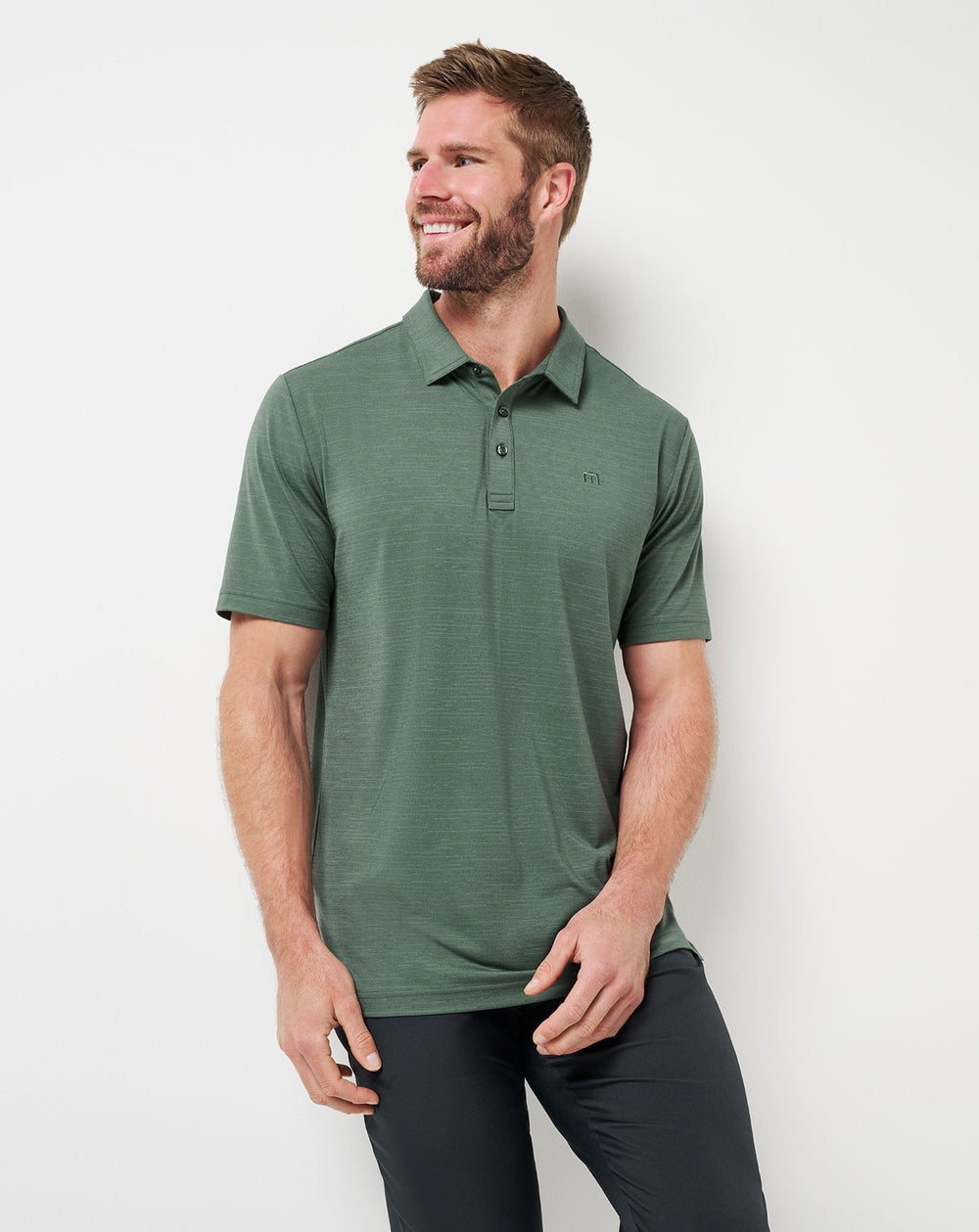 Balsam Green Travis Mathew The Heater Polo