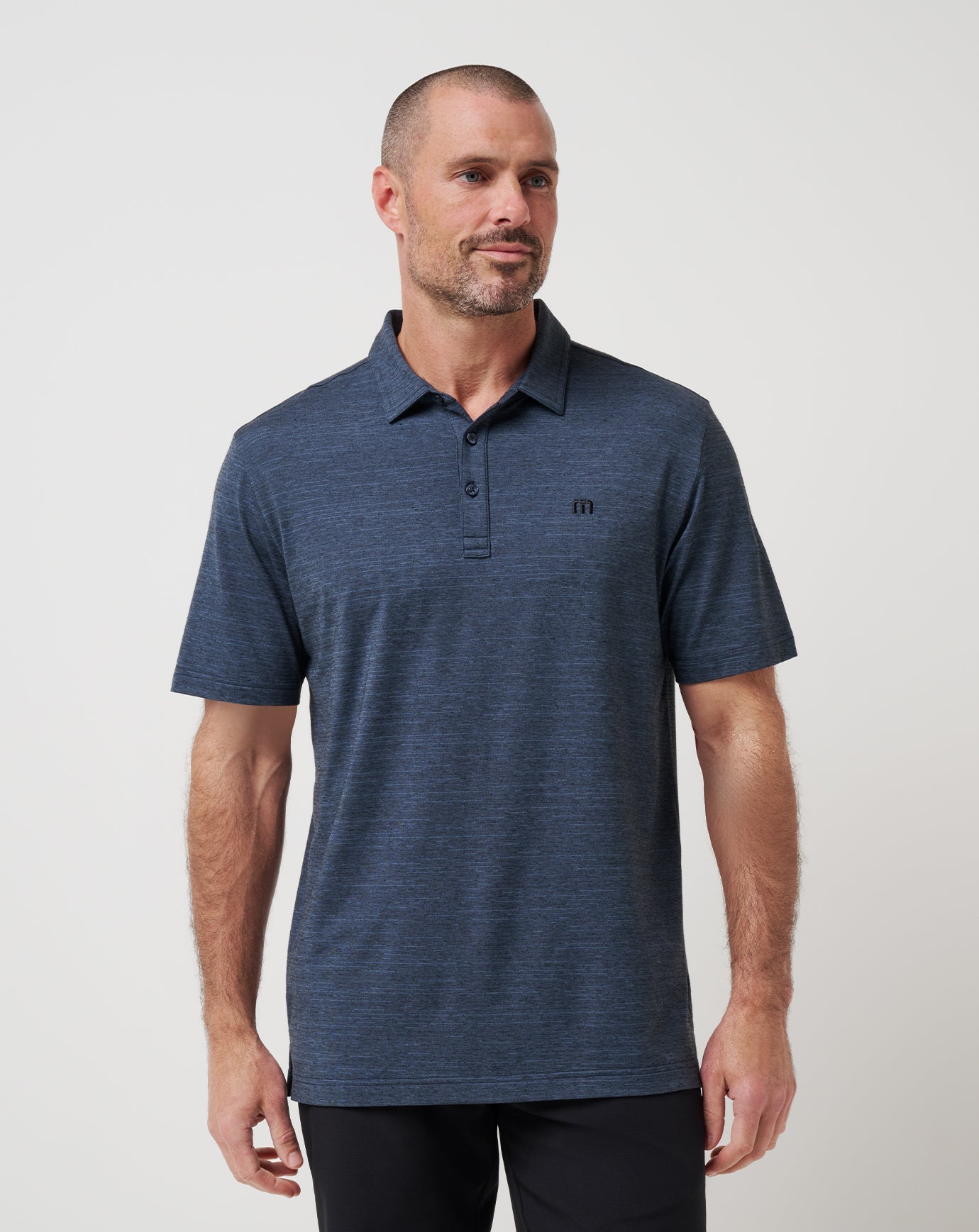 Vintage Indigo/Black Travis Mathew The Heater Polo