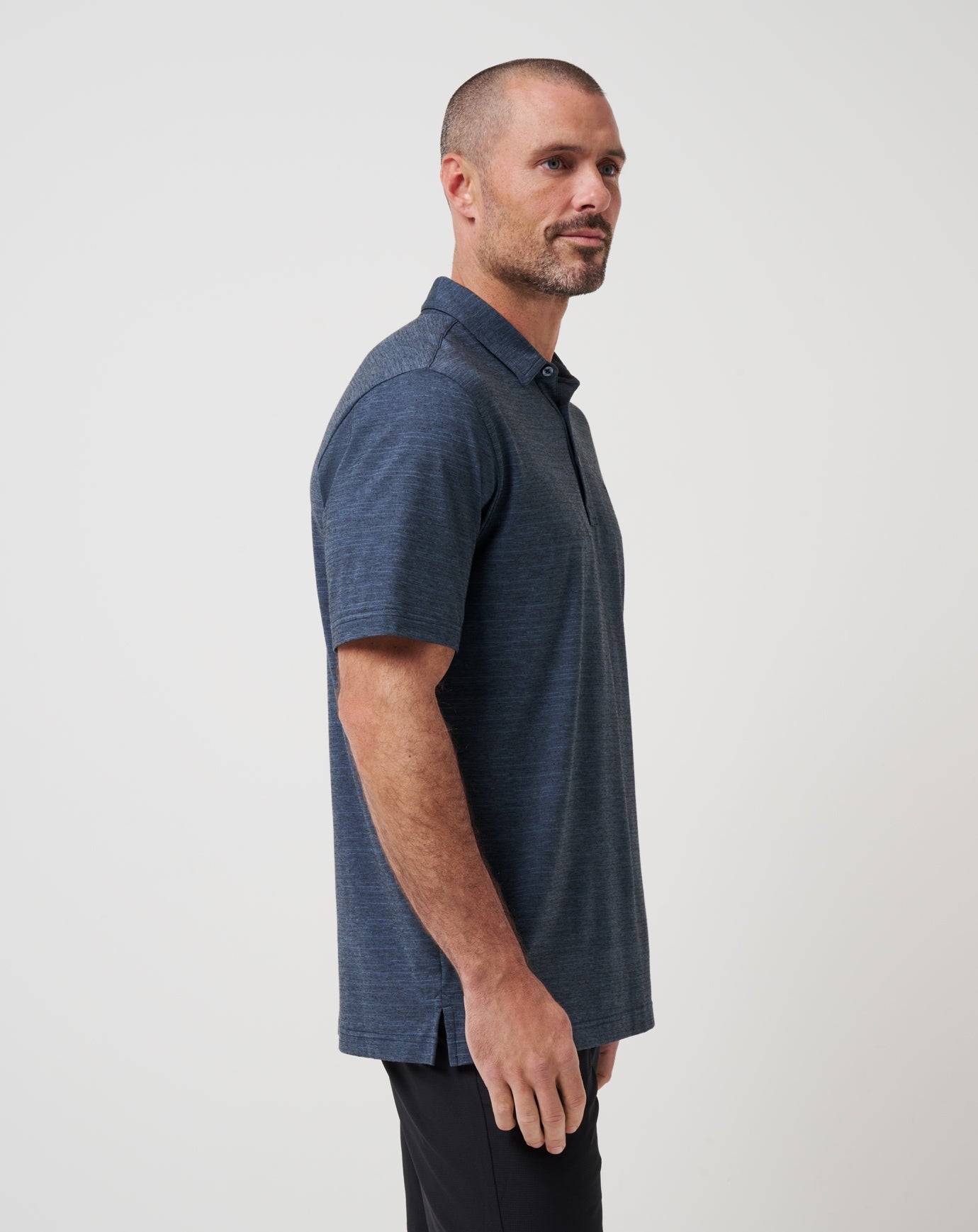 Vintage Indigo/Black Travis Mathew The Heater Polo