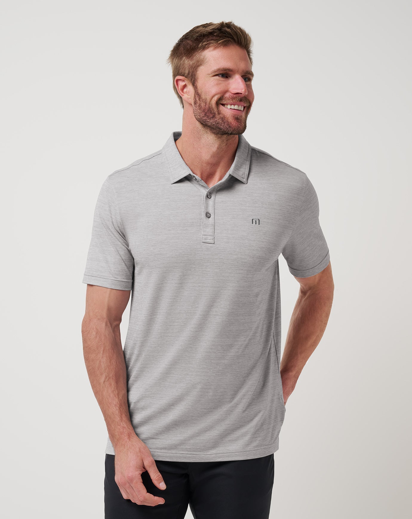 Heather Microchip Travis Mathew The Heater Polo
