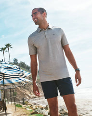 Heather Microchip Travis Mathew The Heater Polo