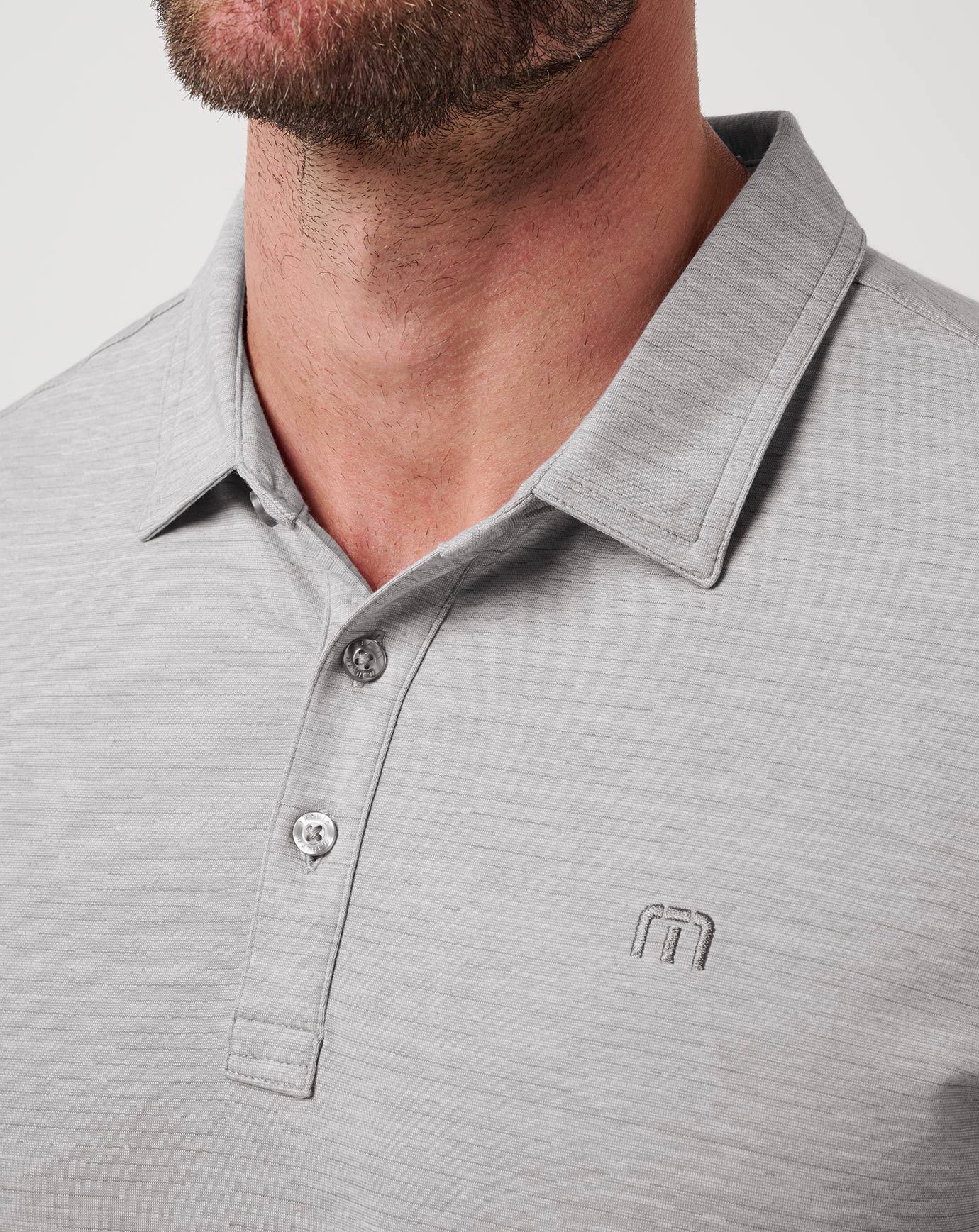 Heather Microchip Travis Mathew The Heater Polo