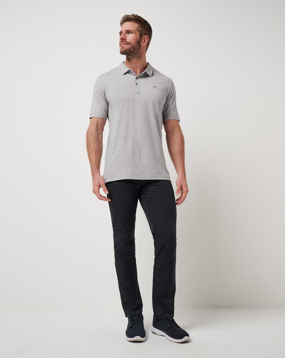 Heather Microchip Travis Mathew The Heater Polo