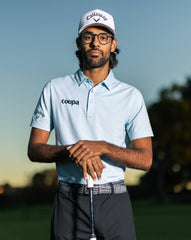Heather Dream Blue Travis Mathew The Heater Polo