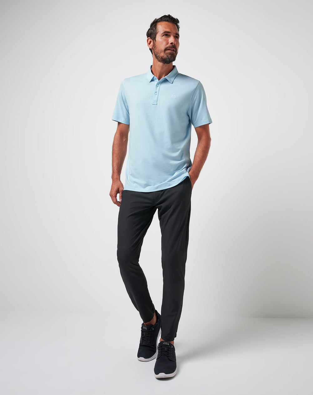 Heather Dream Blue Travis Mathew The Heater Polo