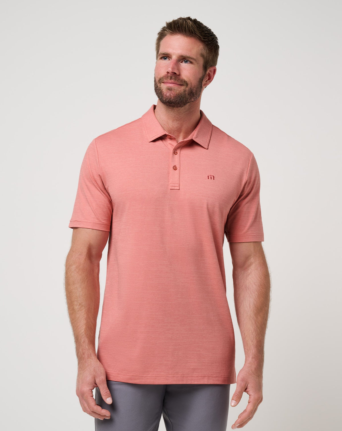 Dusty Rose Travis Mathew The Heater Polo
