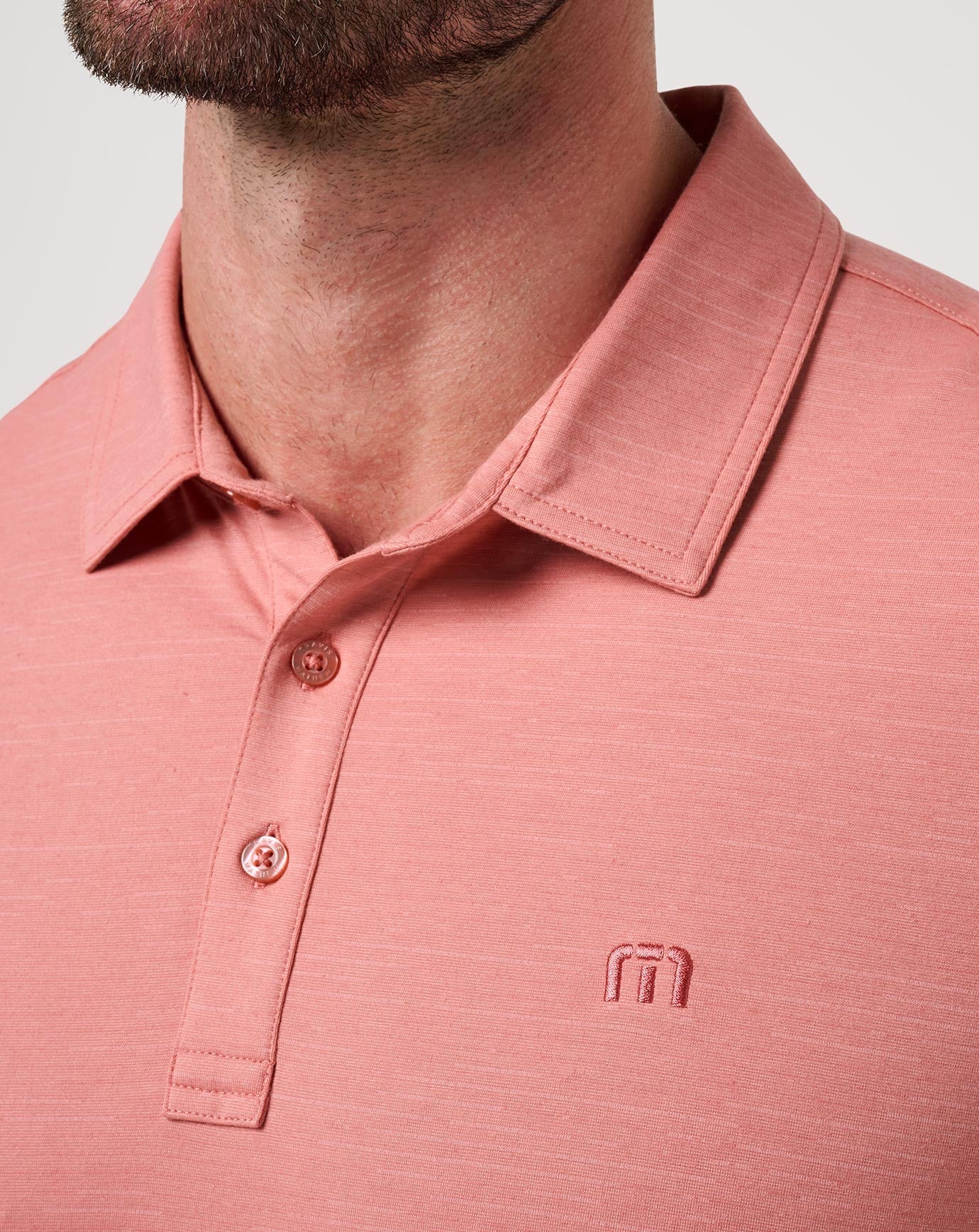 Dusty Rose Travis Mathew The Heater Polo