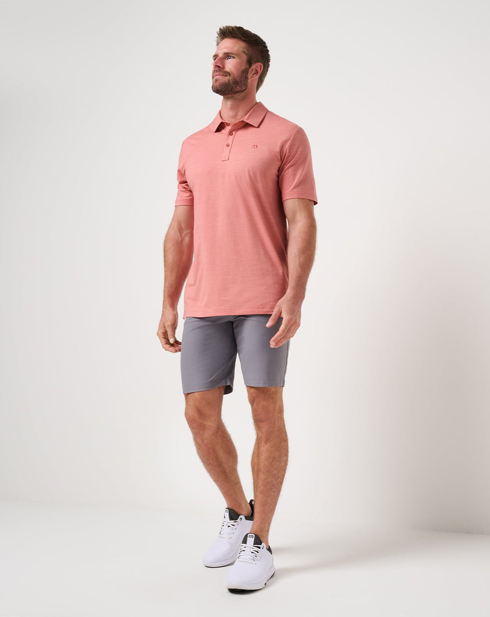 Dusty Rose Travis Mathew The Heater Polo