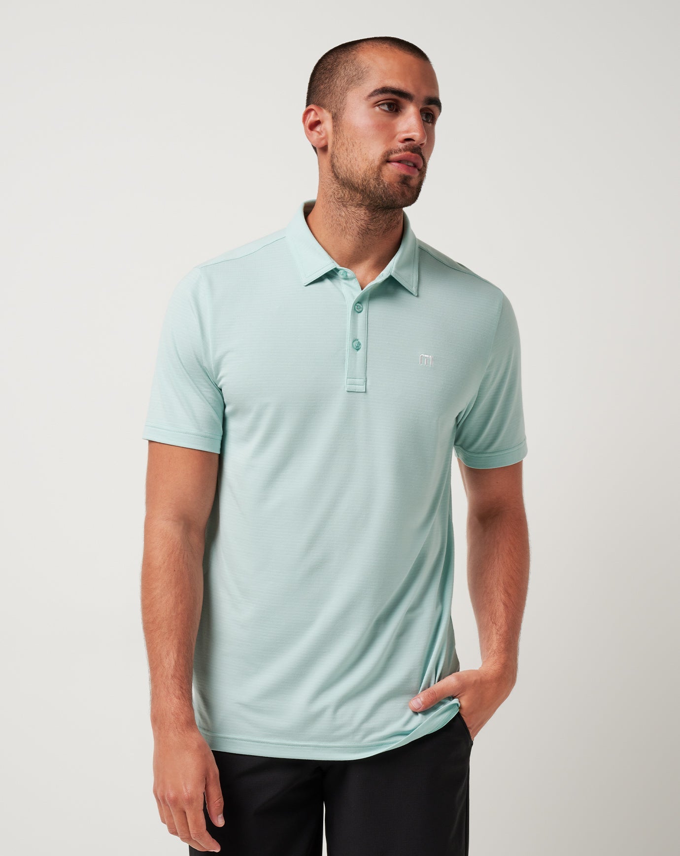 Eggshell Blue Travis Mathew The Heater Polo