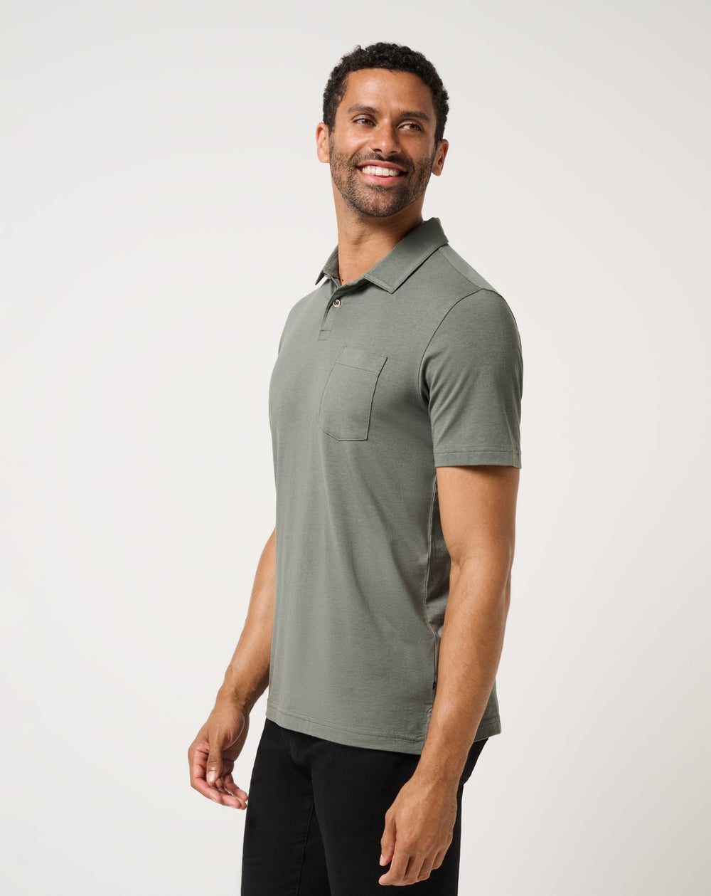 Dark Olive Travis Mathew The Cloud Polo