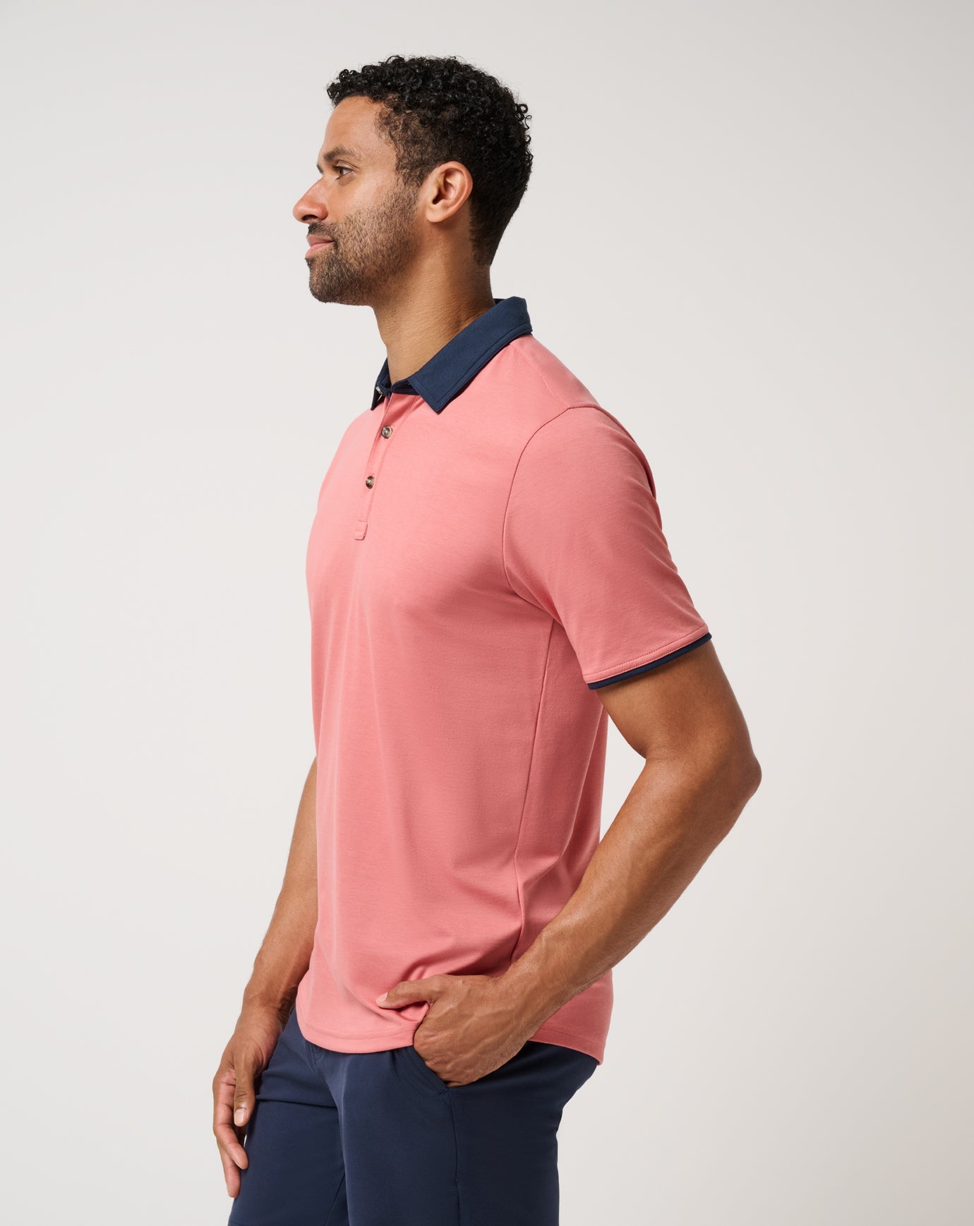 Brick Dust Travis Mathew All Day Social Club Polo