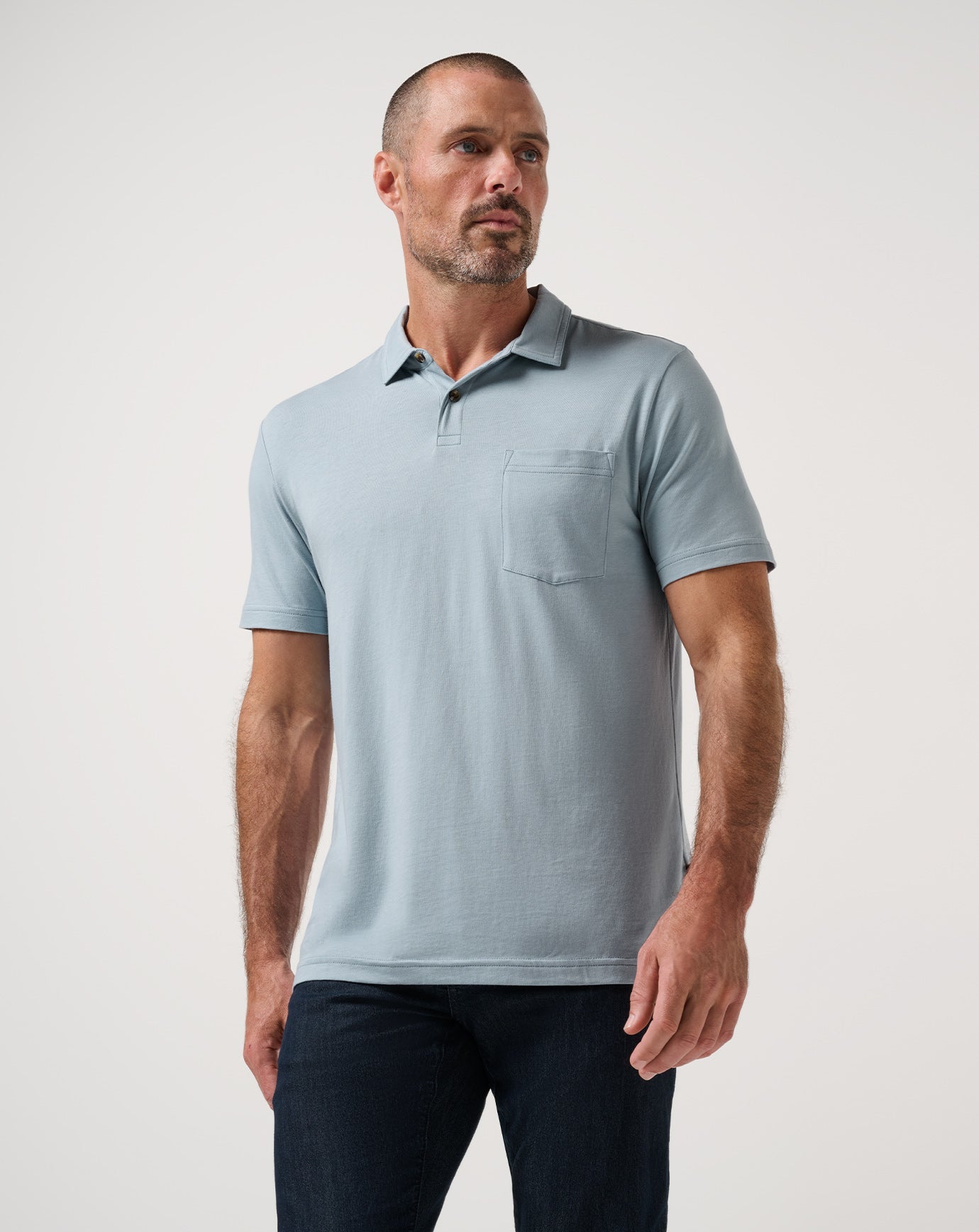 Ash Blue Travis Mathew The Cloud Polo