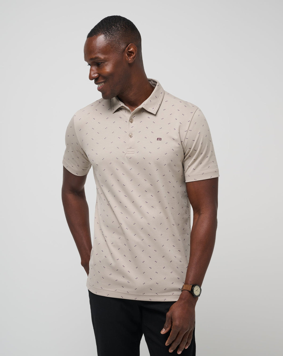Oxford Tan Travis Mathew Canyon Hike Polo