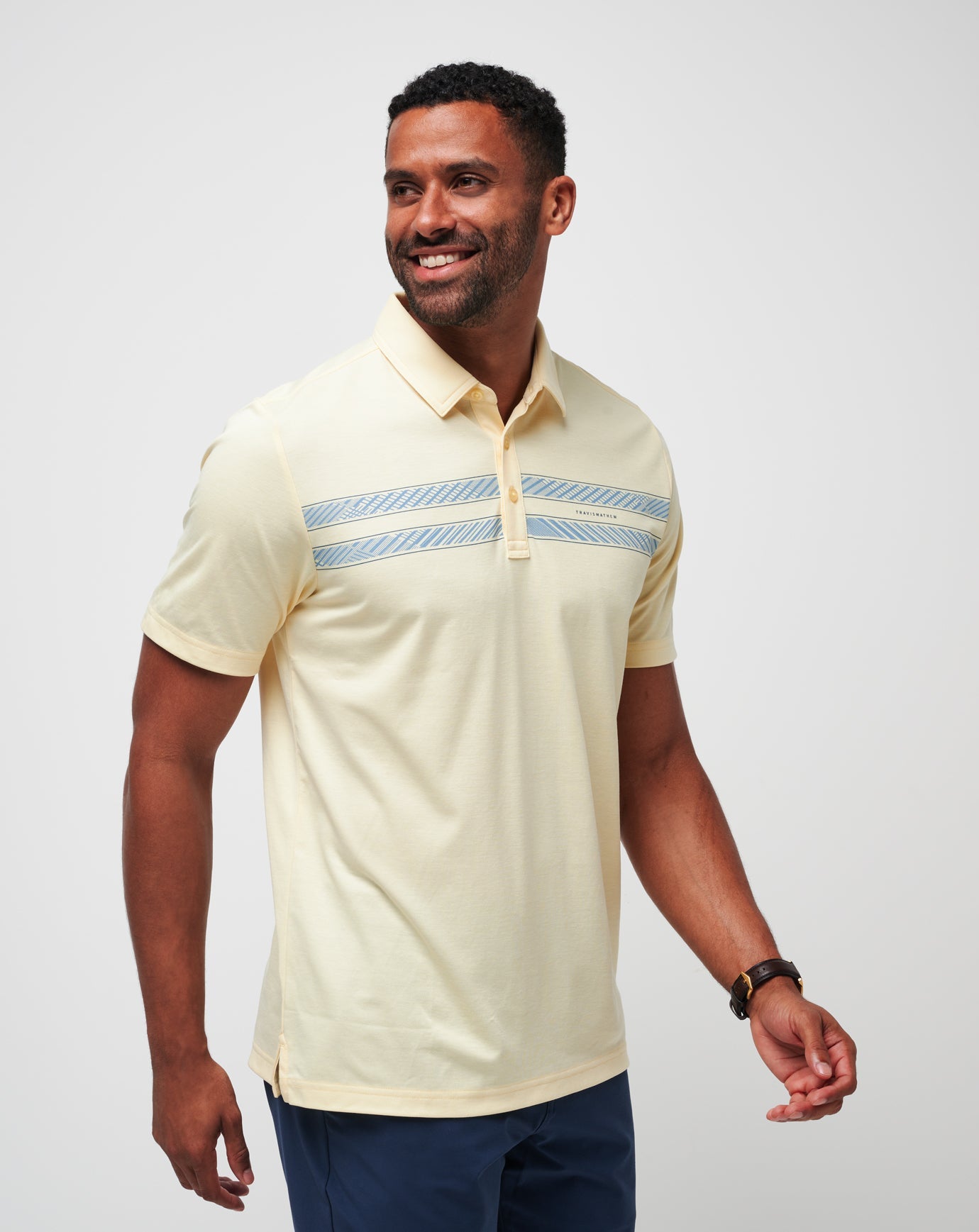 French Vanilla Travis Mathew Jetty Jumper Polo