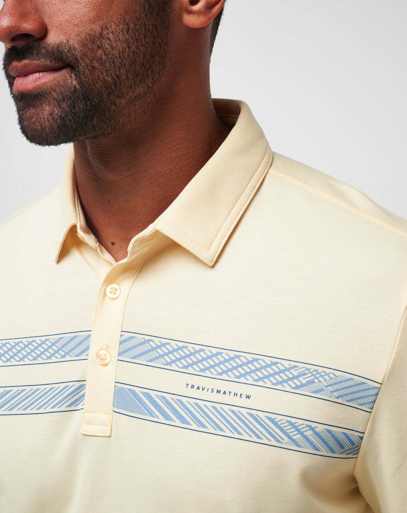 French Vanilla Travis Mathew Jetty Jumper Polo