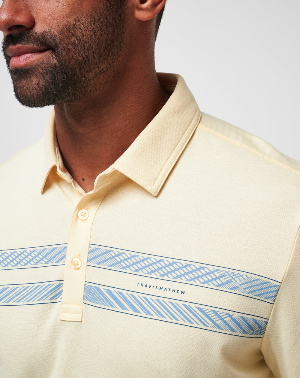 French Vanilla Travis Mathew Jetty Jumper Polo