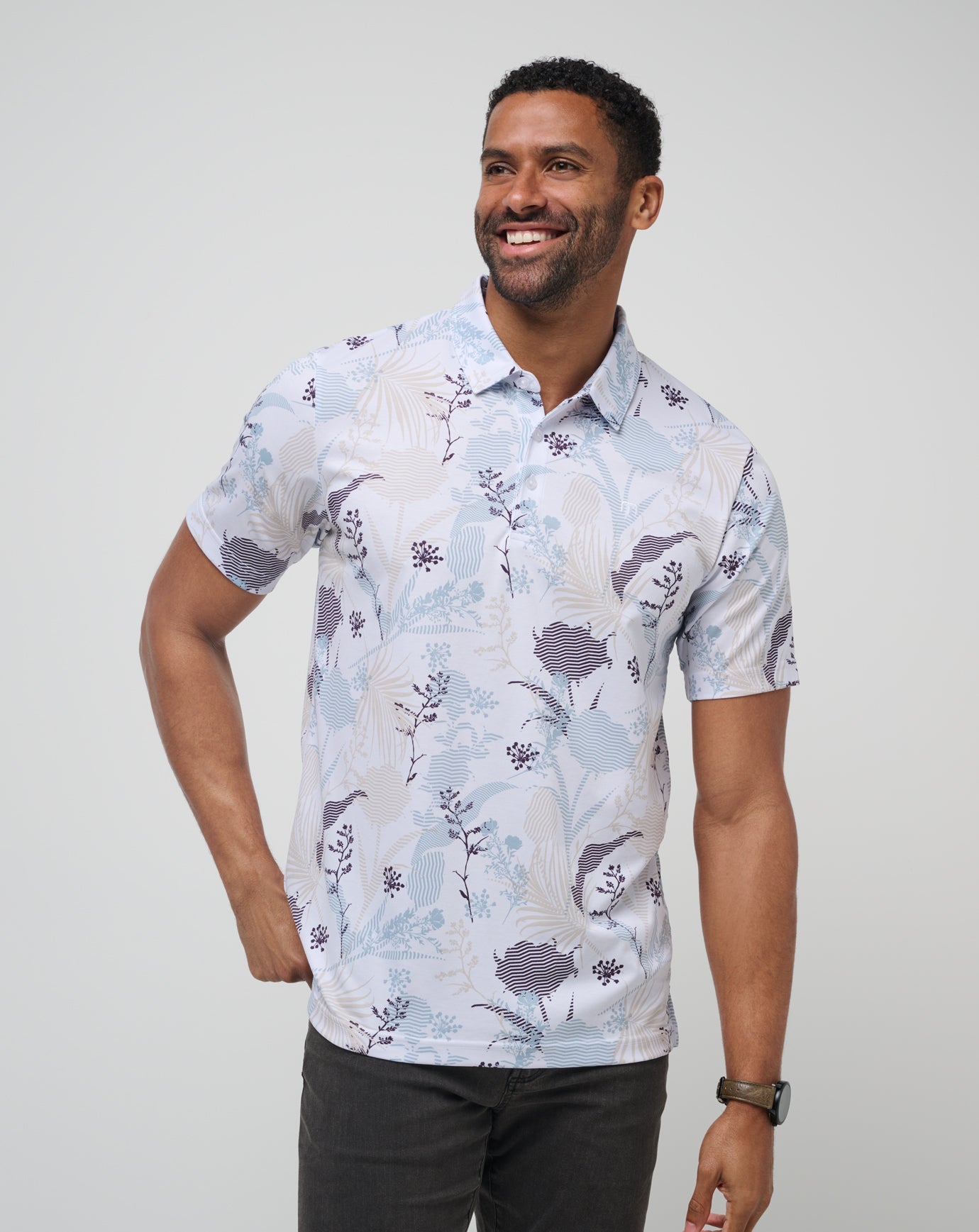 White Travis Mathew Tropical Fusion Polo