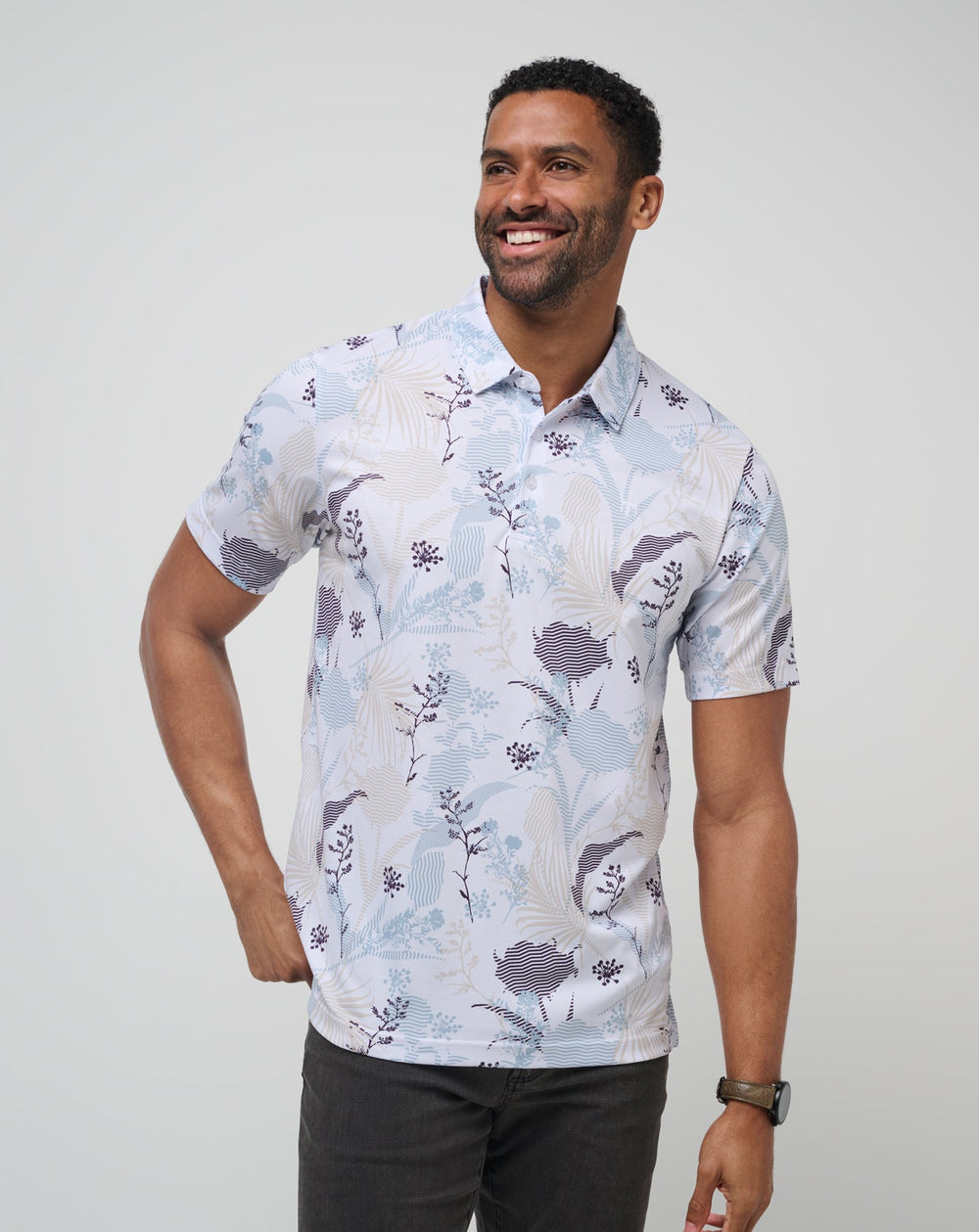 White Travis Mathew Tropical Fusion Polo