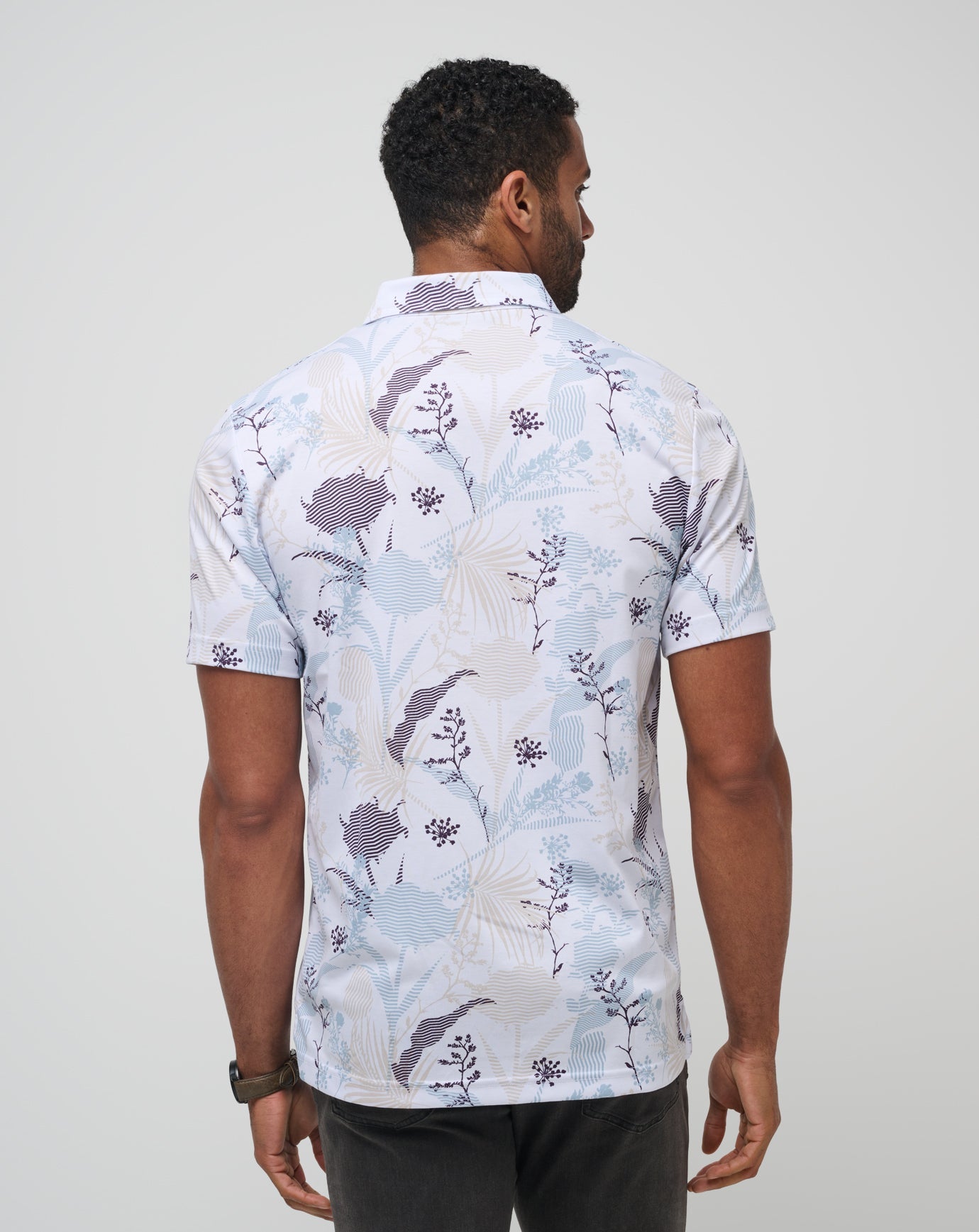 White Travis Mathew Tropical Fusion Polo