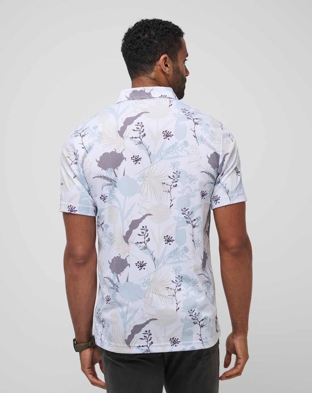 White Travis Mathew Tropical Fusion Polo