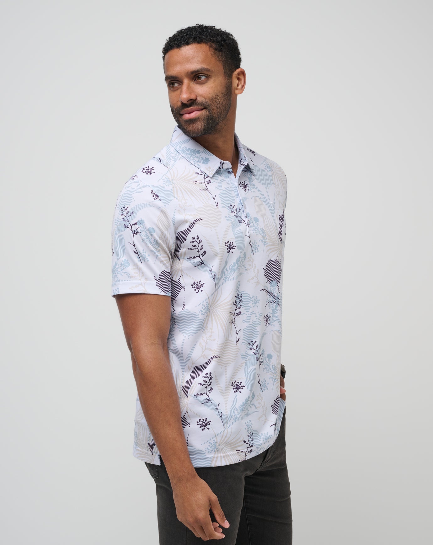 White Travis Mathew Tropical Fusion Polo