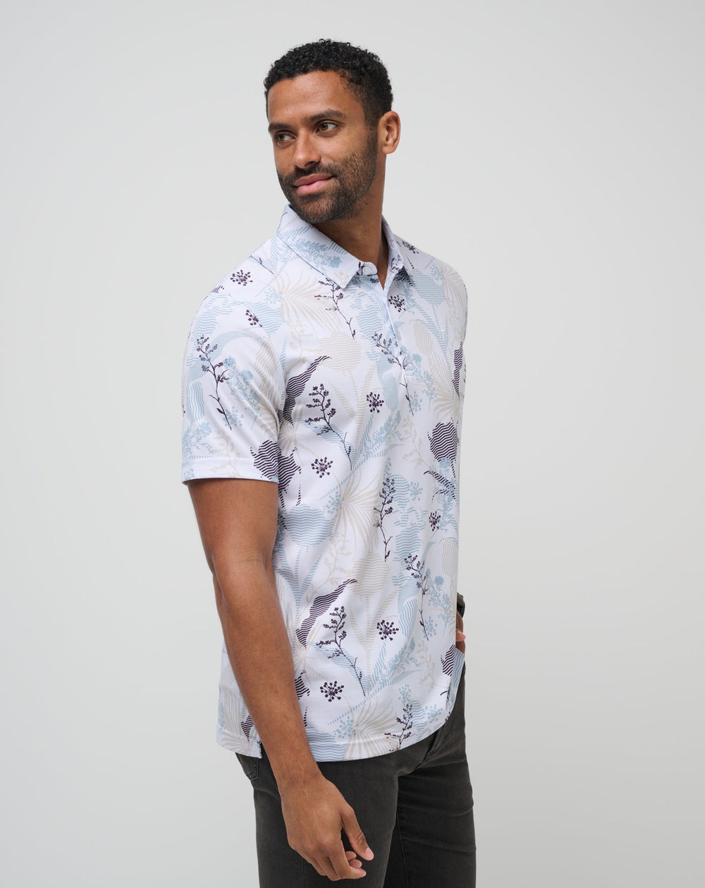 White Travis Mathew Tropical Fusion Polo