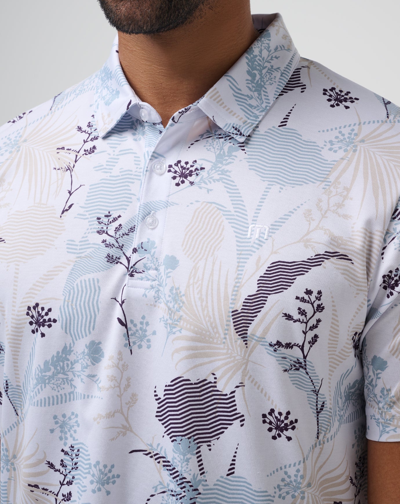 White Travis Mathew Tropical Fusion Polo