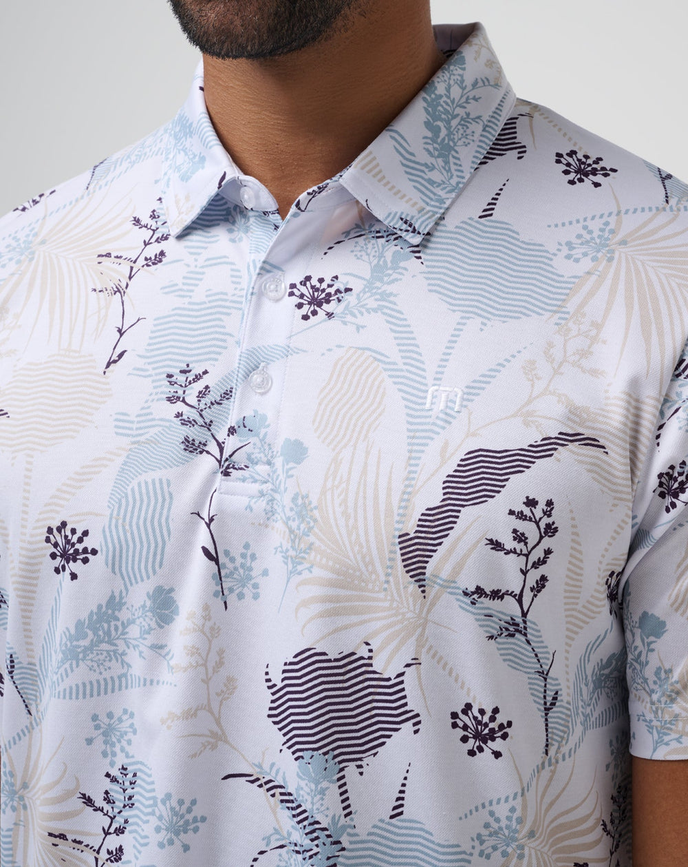 White Travis Mathew Tropical Fusion Polo